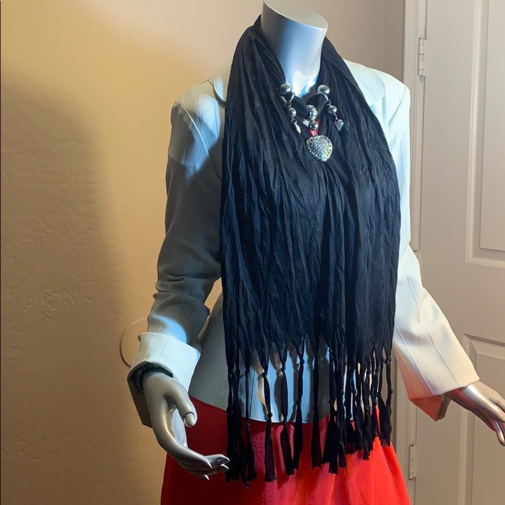 🔥Rhinestone heart scarf 🧣